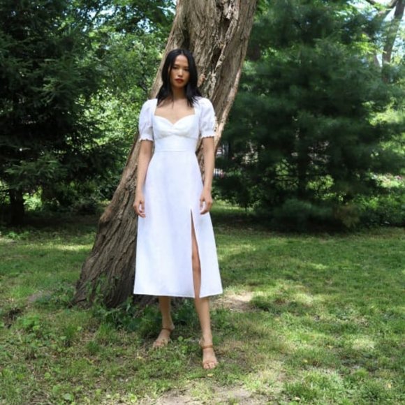 Reformation Windsor Dress in Mildred Size 2 - Picture 4 of 5